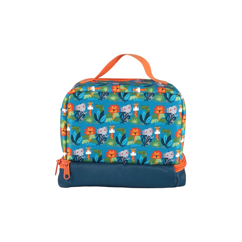 Sac à lunch pour enfants en tissu Oxford à imprimé lion