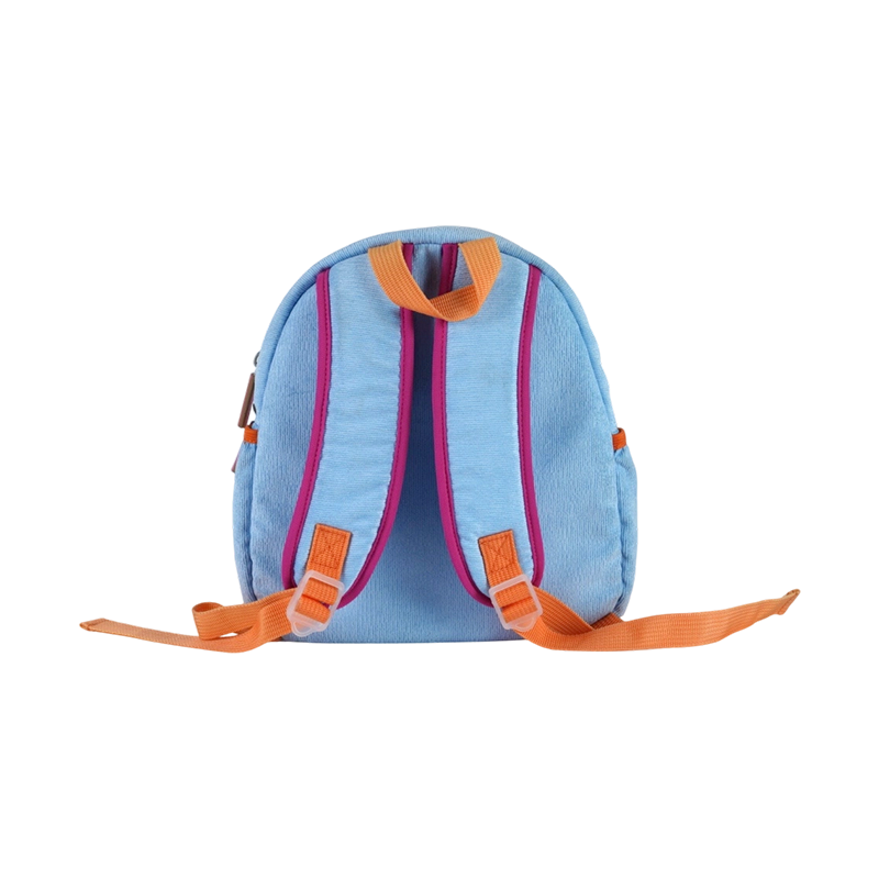 Sac à dos pour enfants à imprimé floral et oiseau (velours côtelé)