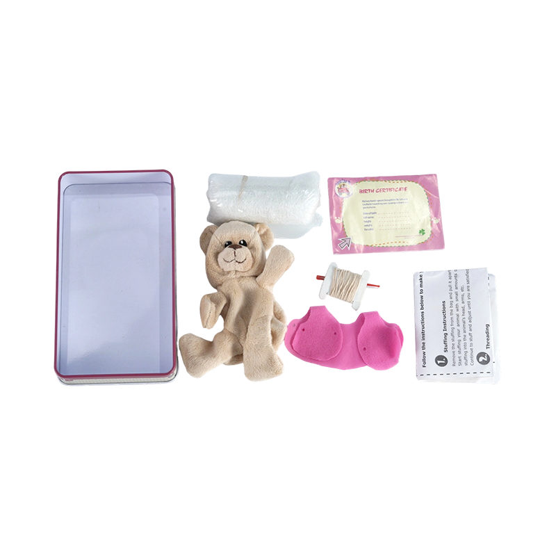 Kit de fabrication d'ours en peluche DIY Ensemble d'artisanat d'animaux en peluche fait à la main