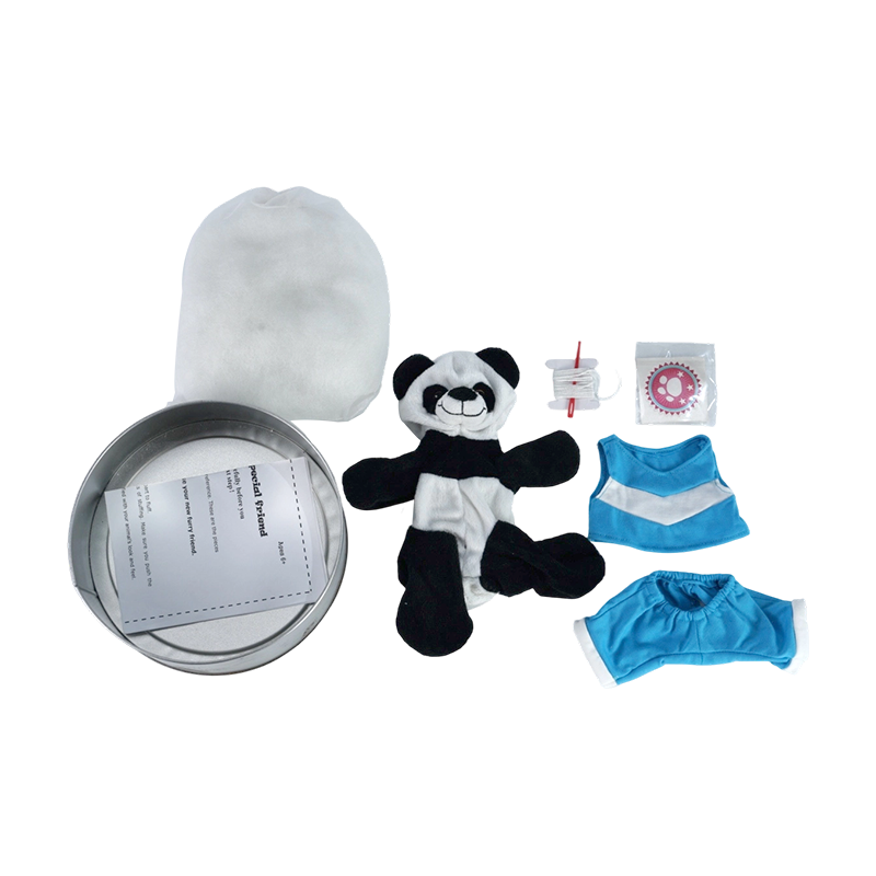 Kit de bricolage de fabrication de jouets en peluche Sport Panda DIY